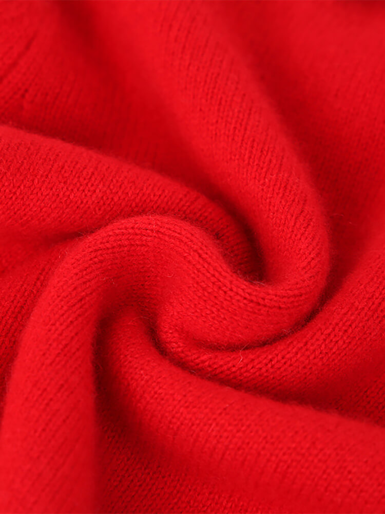 Girls Blush Pink Ruffled Collar Soft Cashmere Pullover Sweater